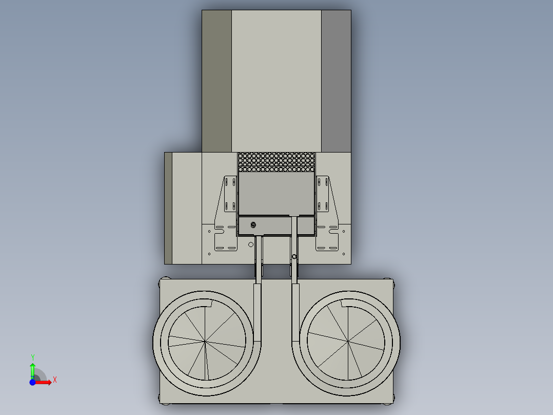 上料摆料进淬火炉前视图