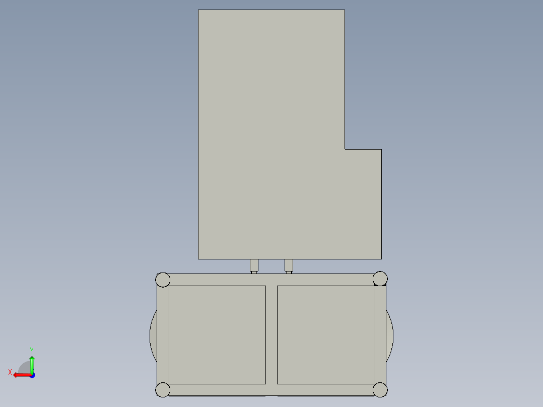 上料摆料进淬火炉后视图