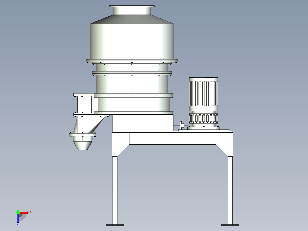 粉体定量供料系统设计-粉体稳流供料机含开题、proe三维及18张CAD图俯视图