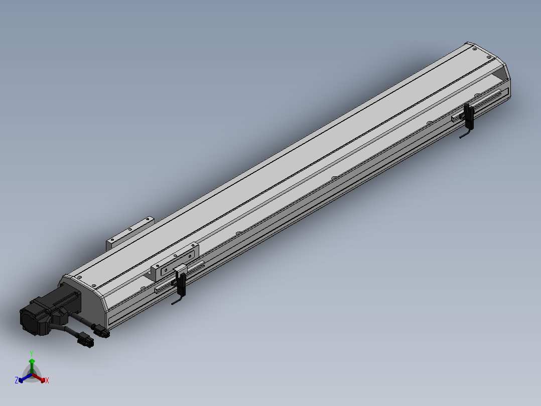 精密模组MY100-T10-600L-BC-P10B-C4-C正等轴测图