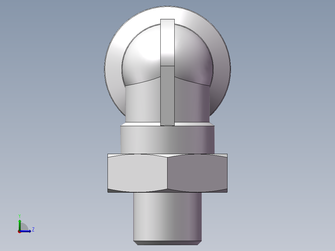 螺纹弯通APL10-G01(1分10厘)左视图