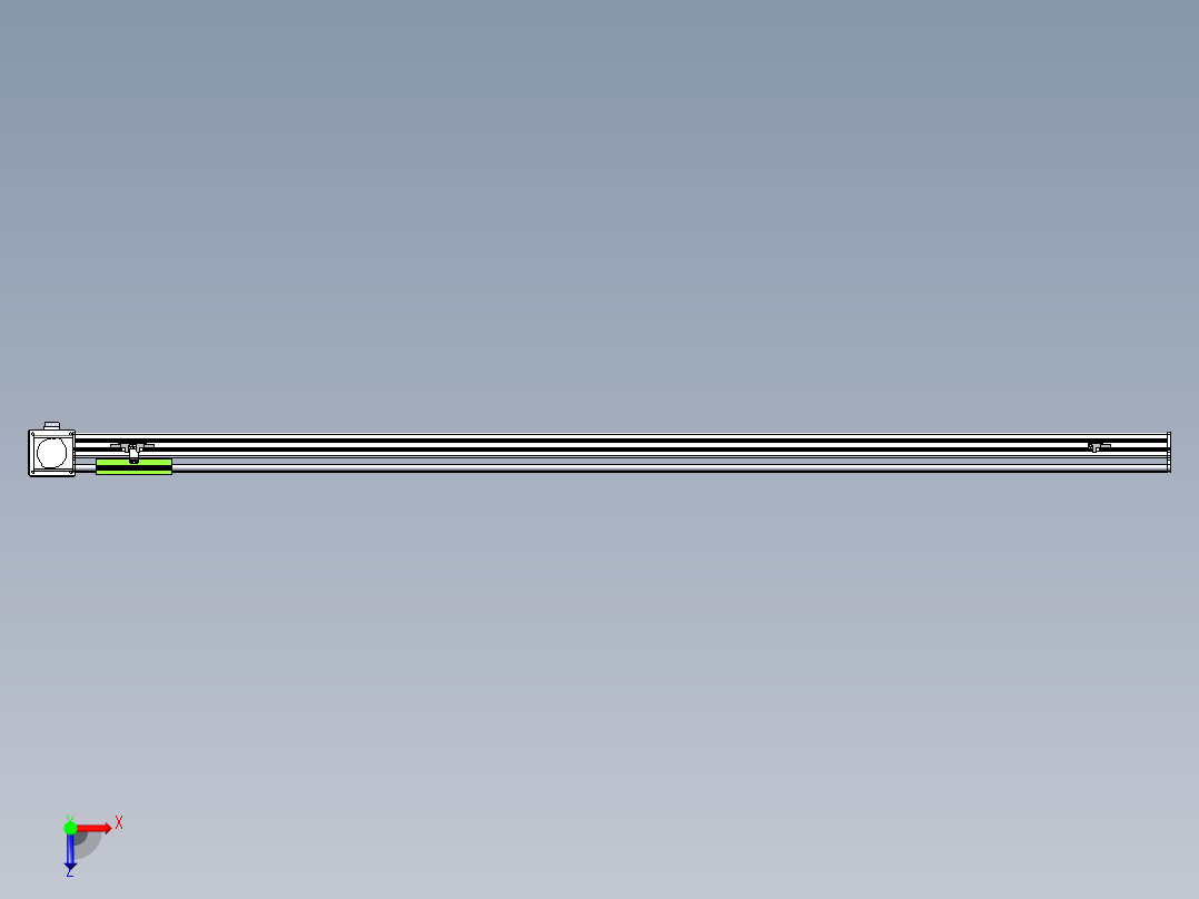 同步带滑台-半封闭B13-L90-S1750-L-Z86-D3俯视图