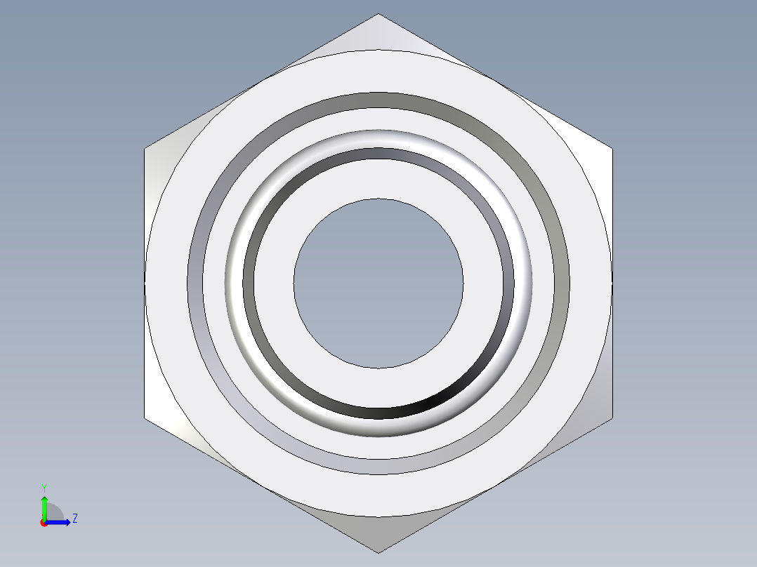 卡套式工业通用硬管接头EO_Swivel_union_GZ12LCF左视图