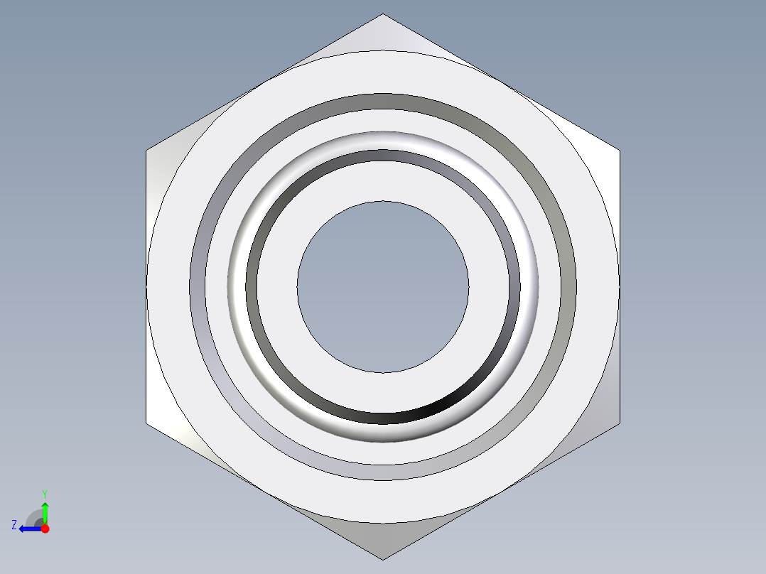 卡套式工业通用硬管接头EO_Swivel_union_GZ12LCF右视图