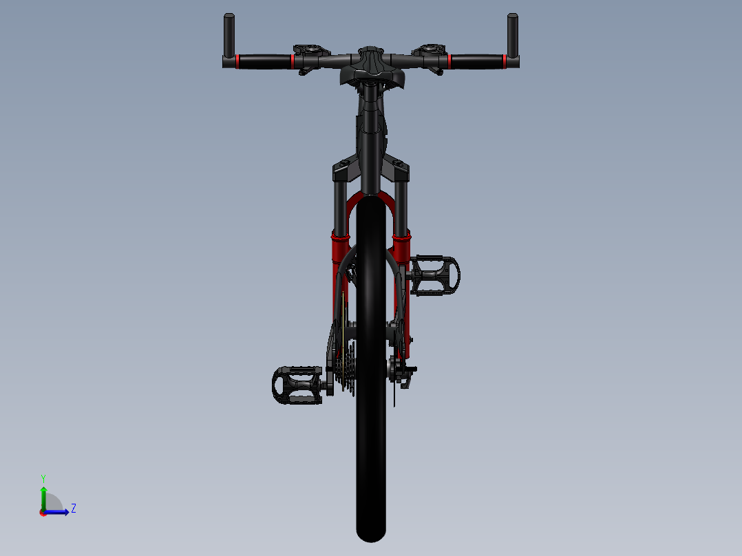 19---可折叠避震自行车sw2015三维图纸模型设计图纸左视图
