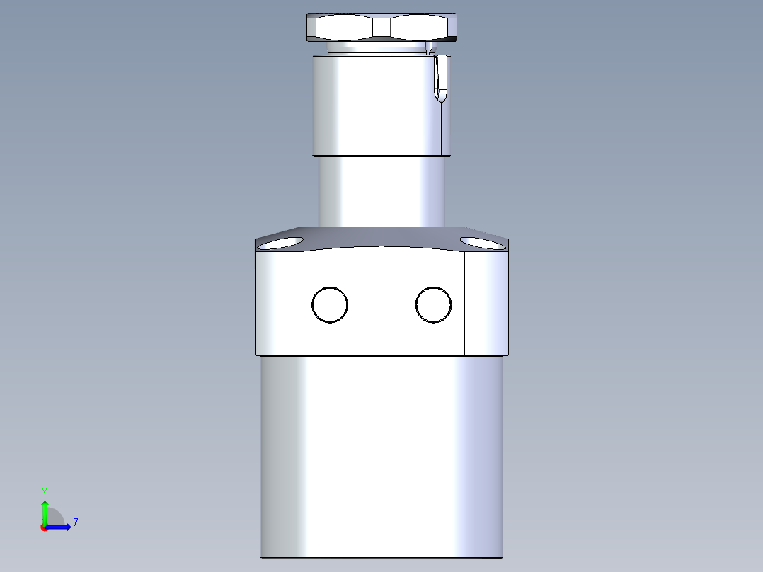 KOSMEKLHA1050-SR-Y60多系列多零件图纸模型左视图