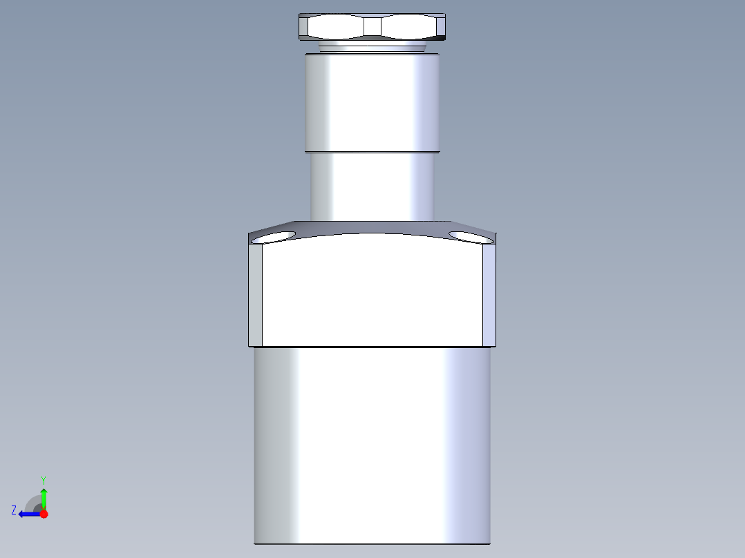 KOSMEKLHA1050-SR-Y60多系列多零件图纸模型右视图