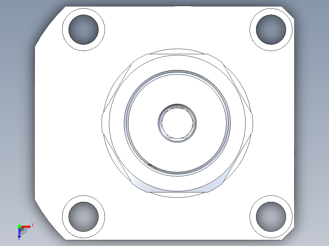 KOSMEKLHA1050-SR-Y60多系列多零件图纸模型俯视图