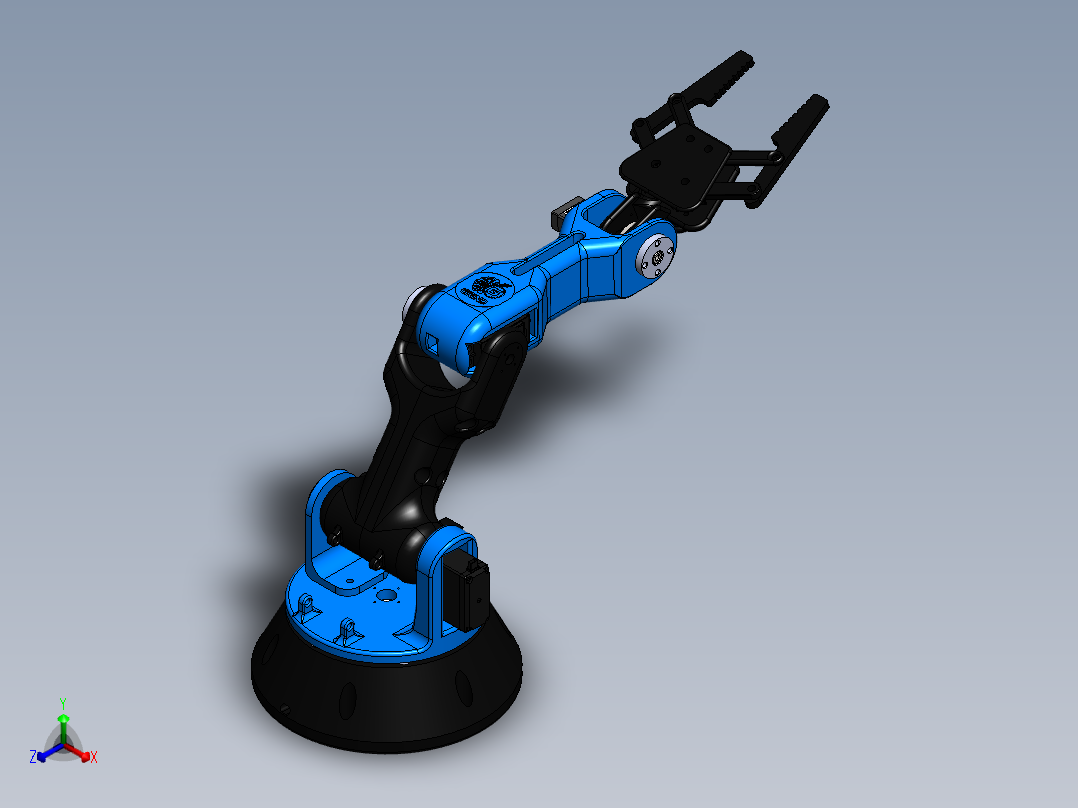 robotic-arm-367 SW正等轴测图