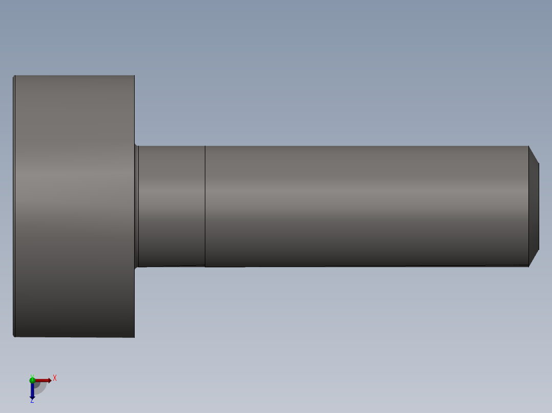 GB／T70．1-2000内六角圆柱头螺钉M6×20俯视图