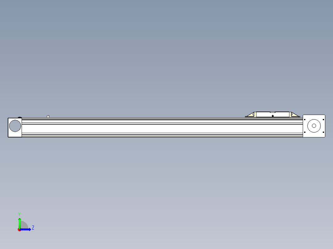 Toyo东佑达直线模组-M80M-S-X102-800-L-M40-C4左视图