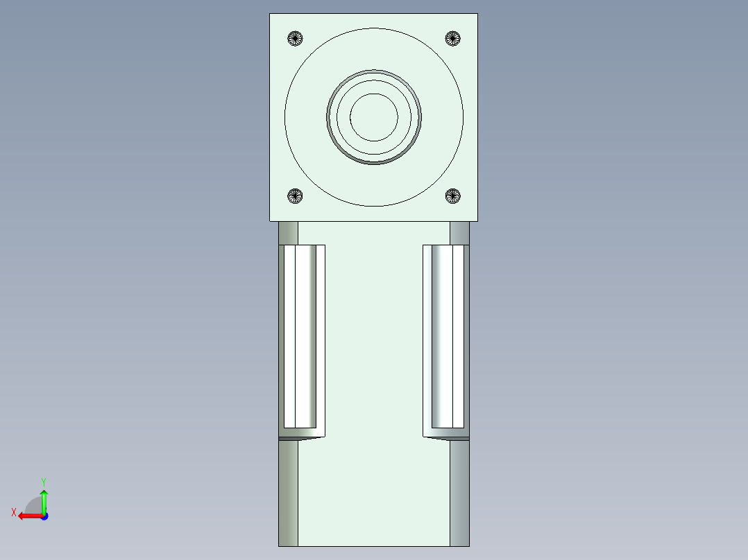 换向器PW70单轴 PLX60-L2 14-50-70-M4.stp后视图