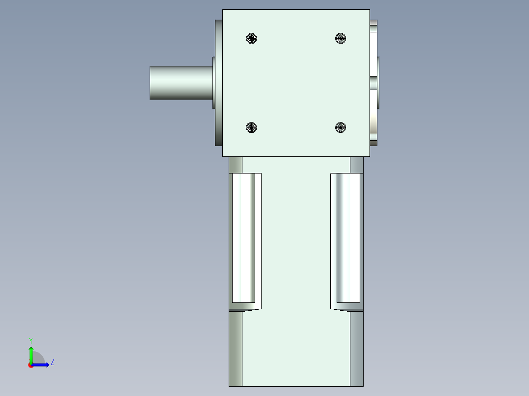 换向器PW70单轴 PLX60-L2 14-50-70-M4.stp左视图