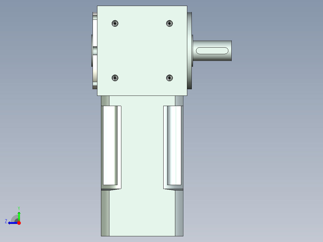 换向器PW70单轴 PLX60-L2 14-50-70-M4.stp右视图
