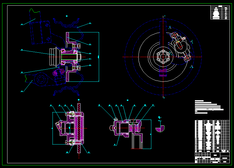 QC016-捷达汽车浮动钳盘式制动器制动器设计[前轮]汽车类设计[全套CAD和文档]