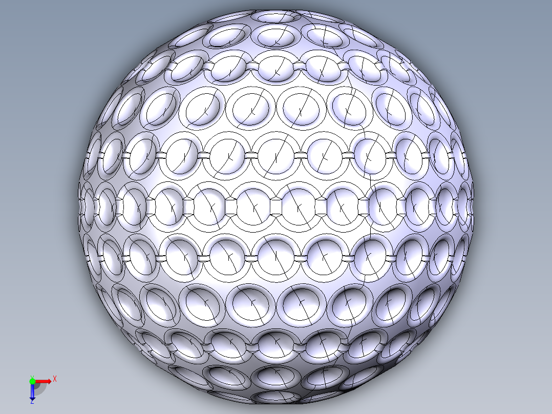 高尔夫球18俯视图