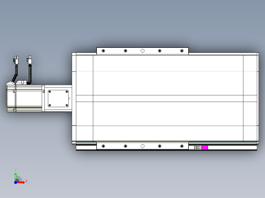 VF丝杆传动-一般环境VF27-Lxx-C-S150-BC-ZP75-C3前视图