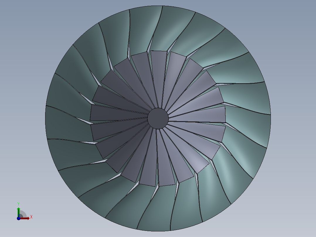 喷气发动机---模型格式为 sw前视图