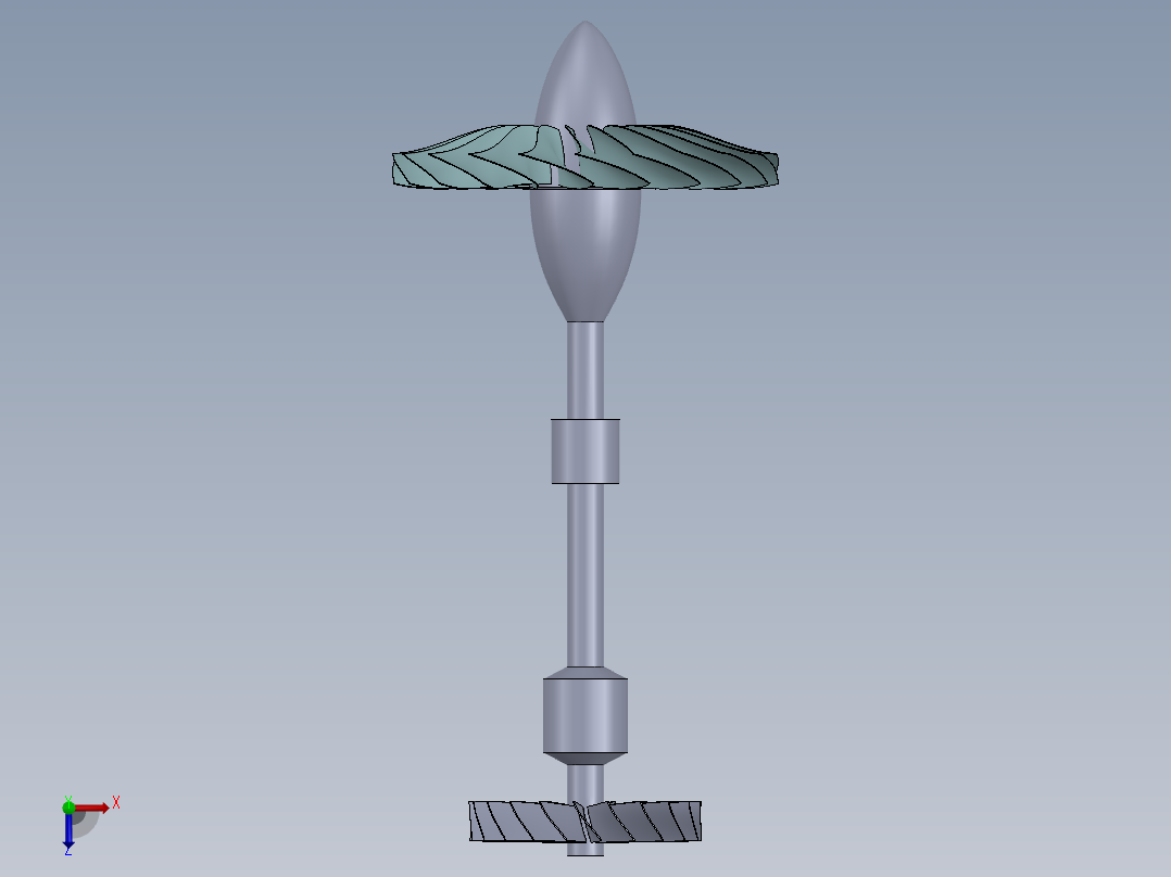 喷气发动机---模型格式为 sw俯视图