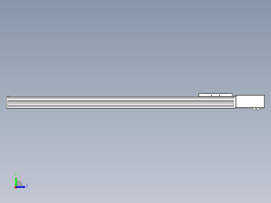 同步带全封闭直线模组TPA-HCB-120D-90-L950-ML-C-P40-N3左视图