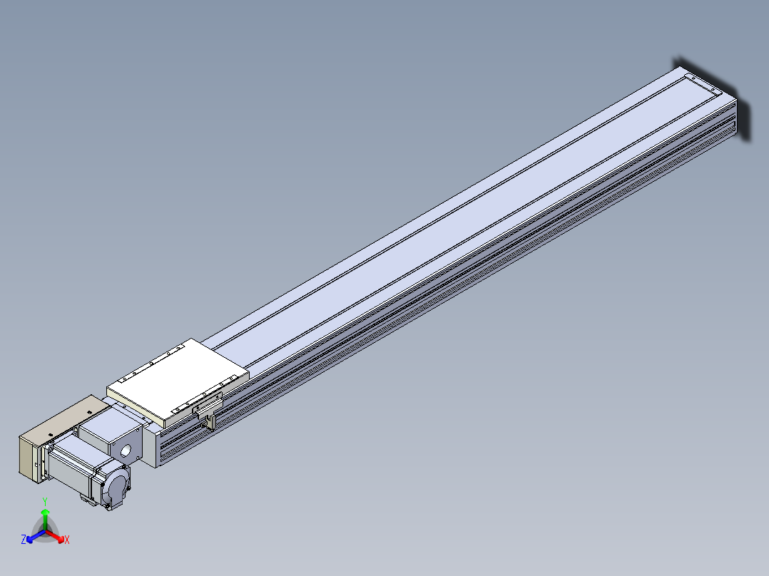 同步带全封闭直线模组TPA-HCB-120D-90-L950-ML-C-P40-N3正等轴测图