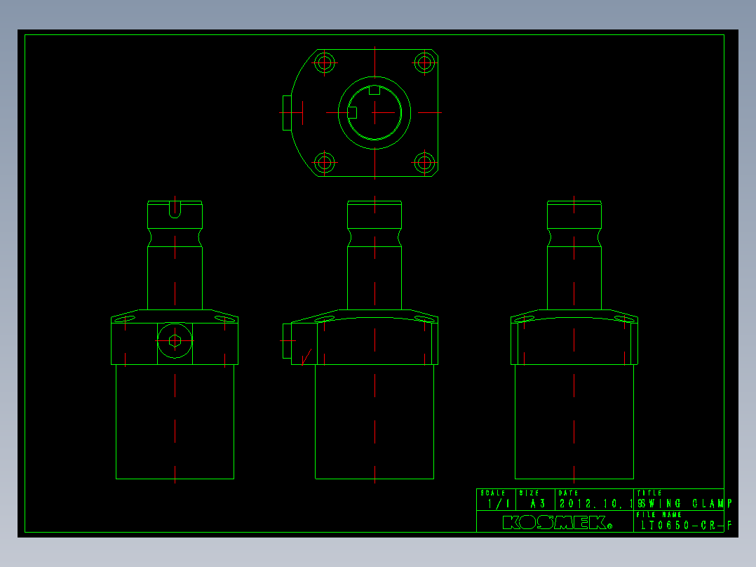 KOSMEKLT0650-CR-F多系列多零件图纸模型多系列多零件图纸模型