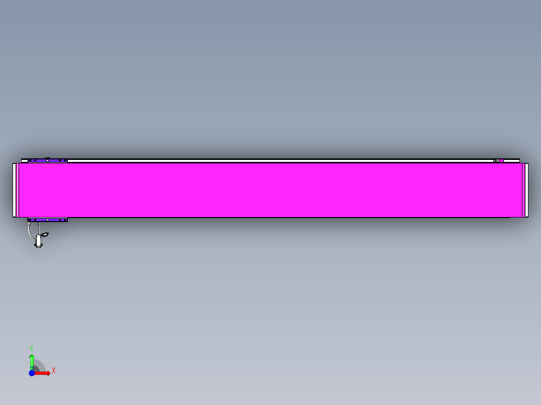 威洛博VL系列直线电机模组-VL22H2-S1800前视图