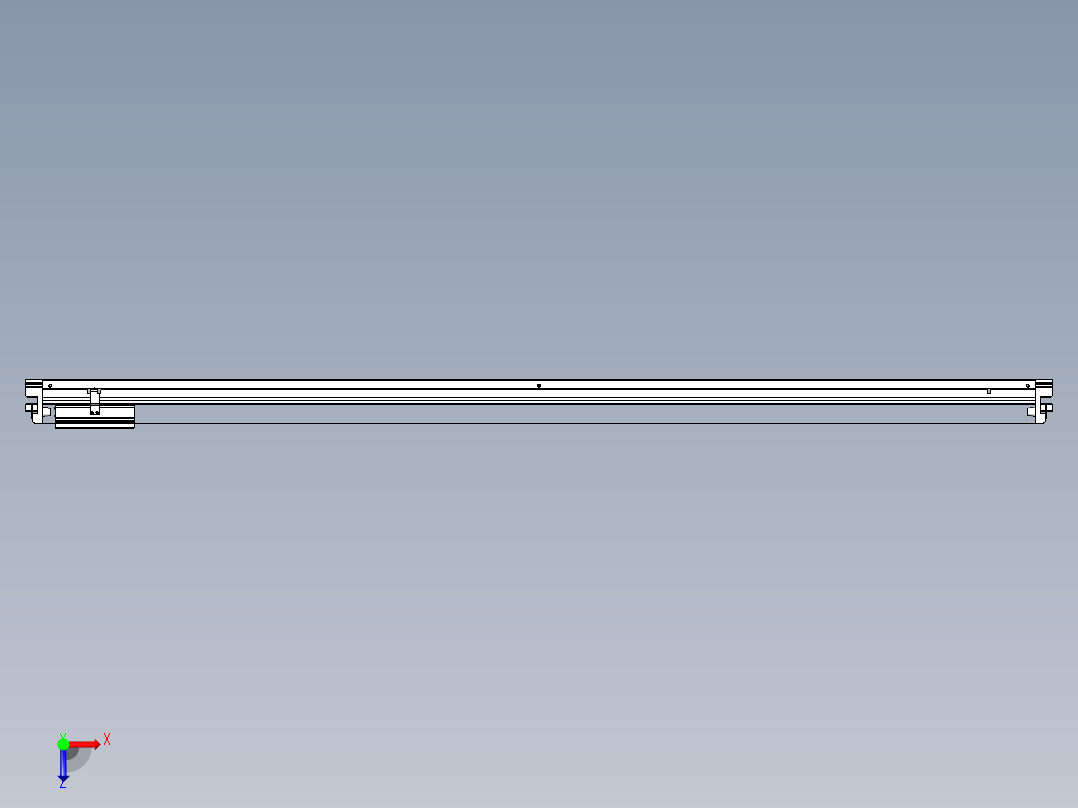 威洛博VL系列直线电机模组-VL22H2-S1800俯视图