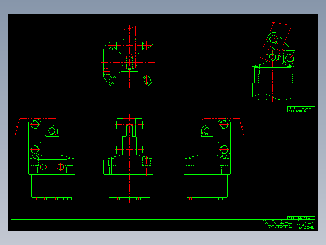 KOSMEKLKA1050-SL多系列多零件图纸模型