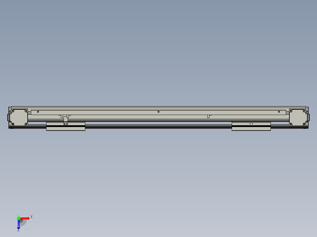 威洛博双电机滑台-VBF14S2-L100-S500-BLR-P40-C6俯视图