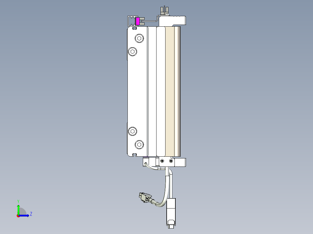 威洛博VL系列3d模型模组2VL22H1Y-S2600左视图