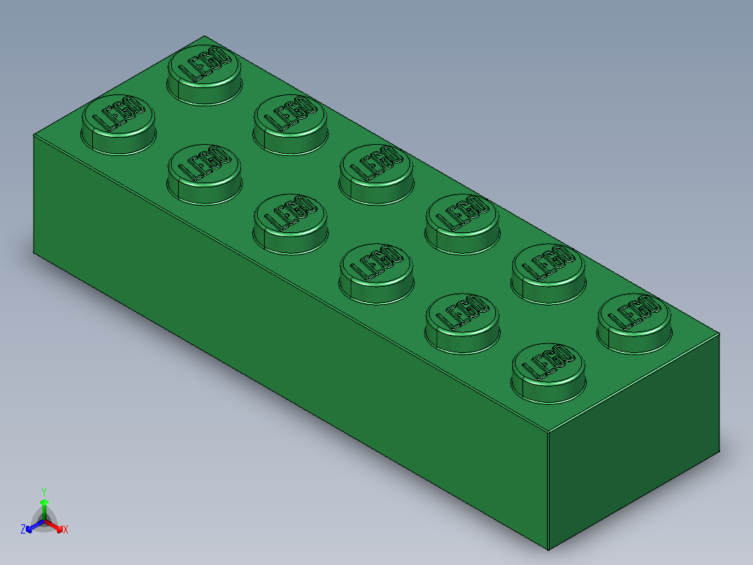 乐高套装 4421基本积木-4181135 - 2456 - 44237 Dark Green Brick 2 x 6.STEP