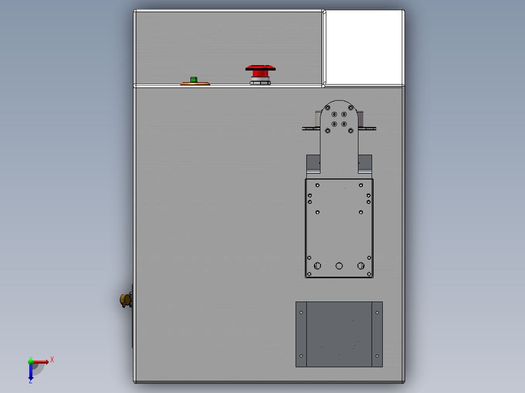 拉力试验机俯视图