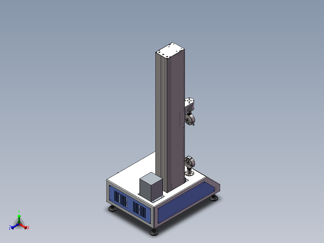 拉力试验机正等轴测图