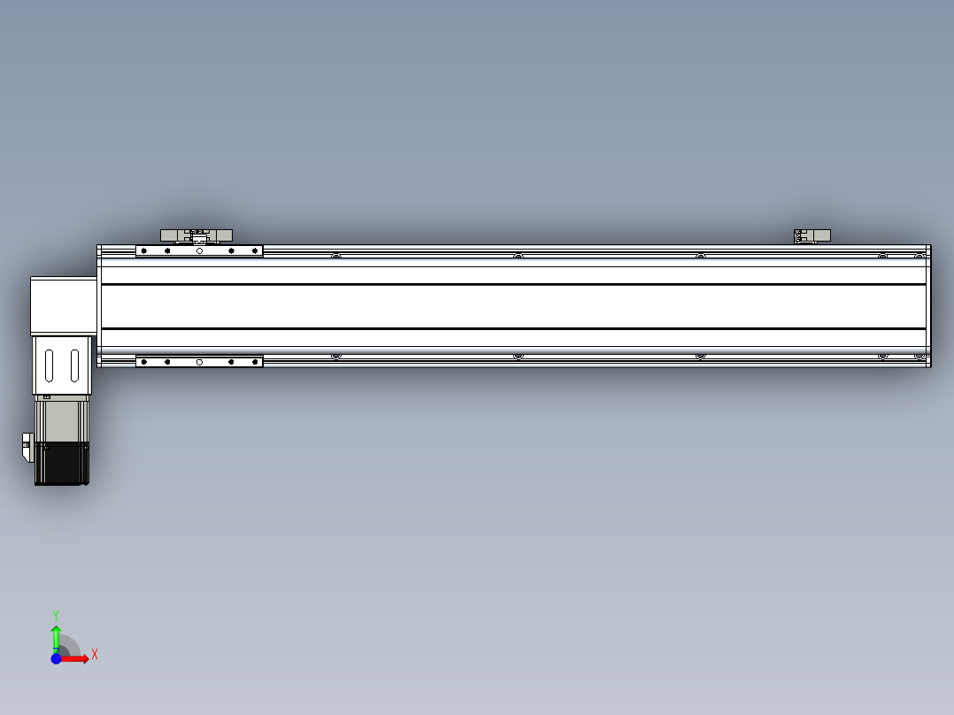 同步带滑台-半封闭B13-L90-S650-L-P40-D3前视图