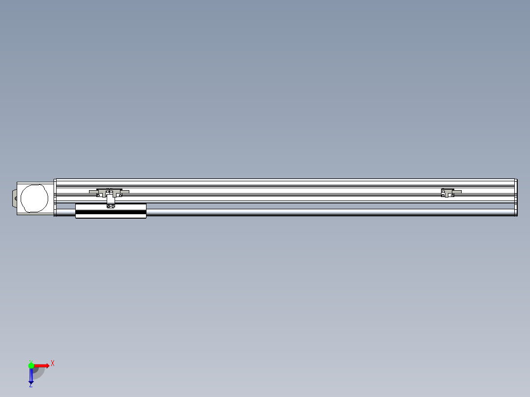 同步带滑台-半封闭B13-L90-S650-L-P40-D3俯视图