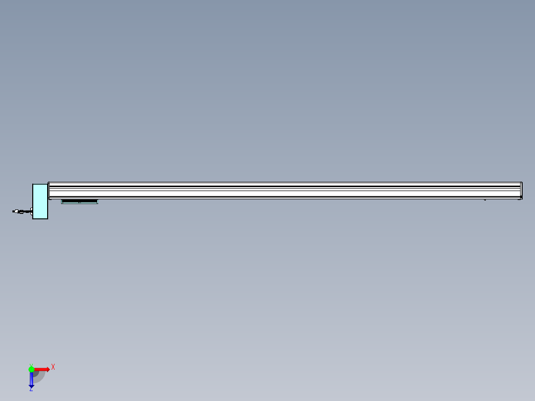 威洛博VBC同步带传动一无尘环境VBC14-L45-S1750-BRU-ZP40-C3俯视图