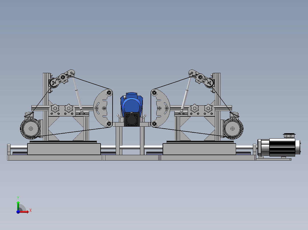 钢管除锈清理机18前视图