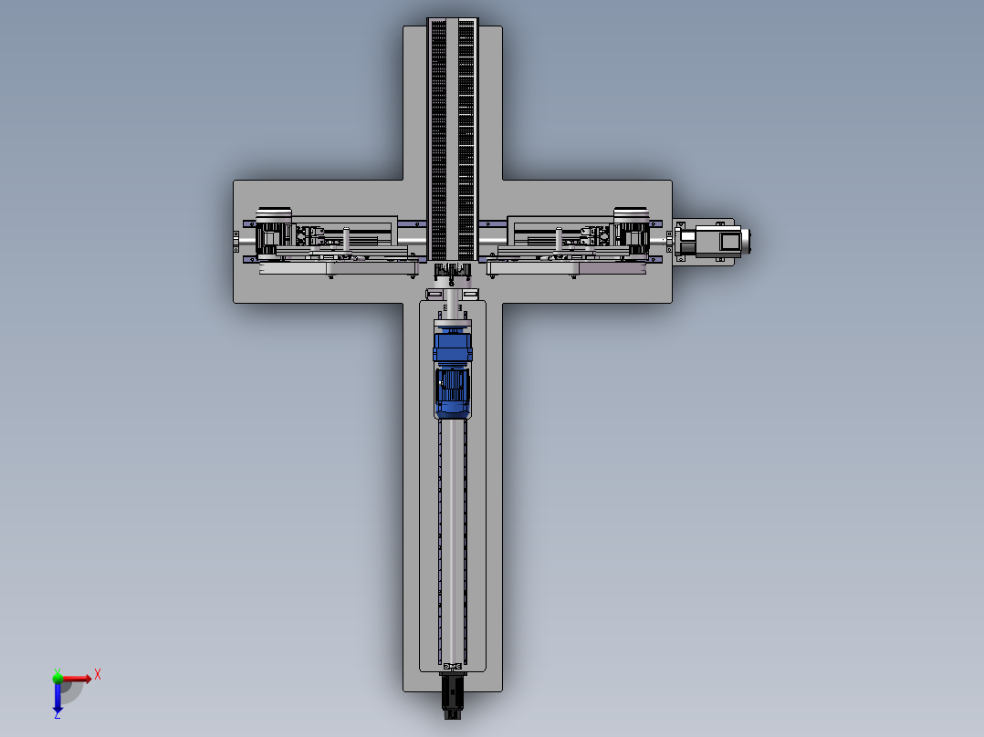 钢管除锈清理机18俯视图