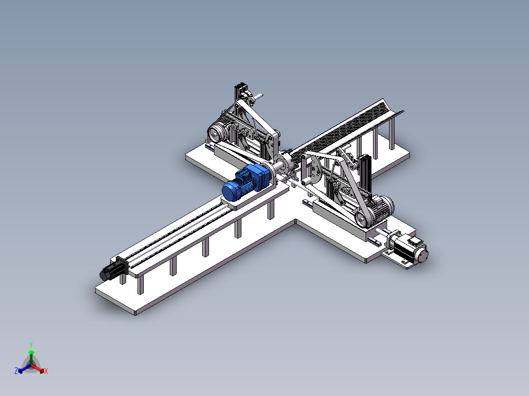 钢管除锈清理机18正等轴测图
