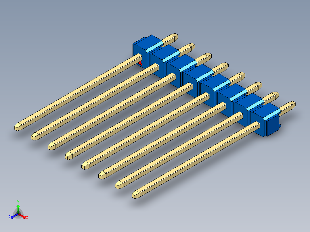 彩色公头100mil（2.54mm）系列-DS1021_blue_1x08p_100mil_Type19_rev1.0