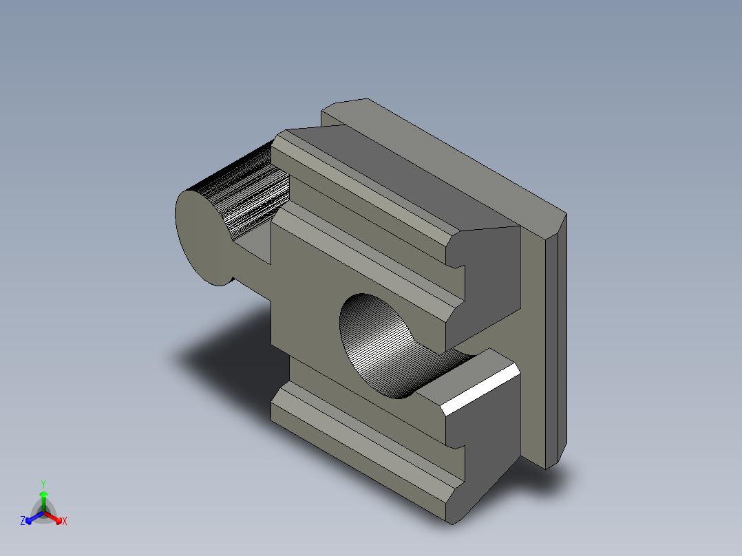 Brio 至 Duplo 转换器块正等轴测图