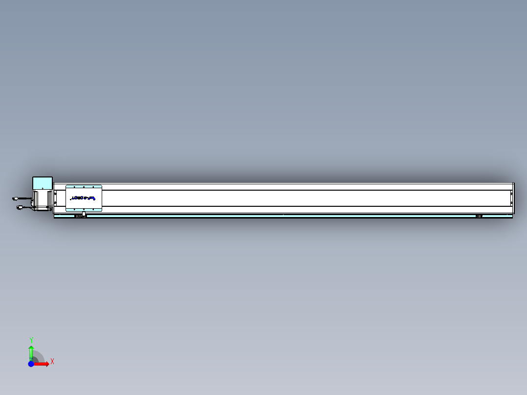 威洛博VBC同步带传动一无尘环境VBC14-L45-S1750-BRU-ZP75-C3前视图