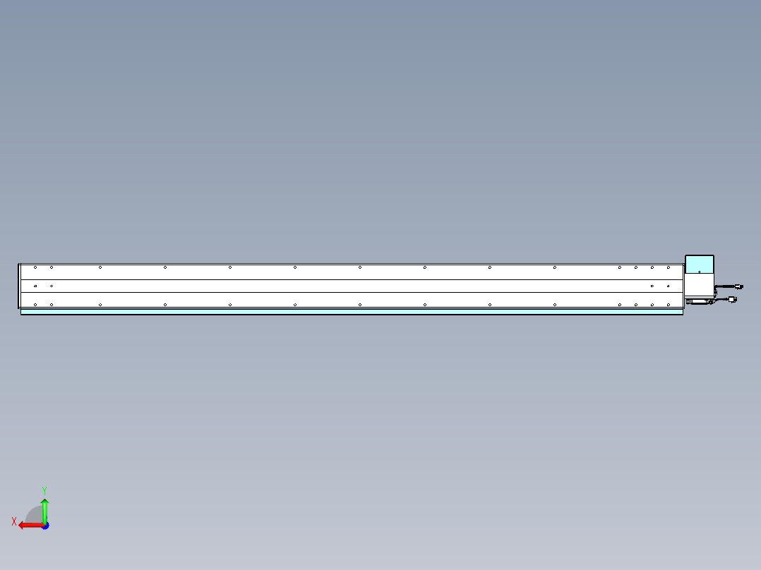 威洛博VBC同步带传动一无尘环境VBC14-L45-S1750-BRU-ZP75-C3后视图