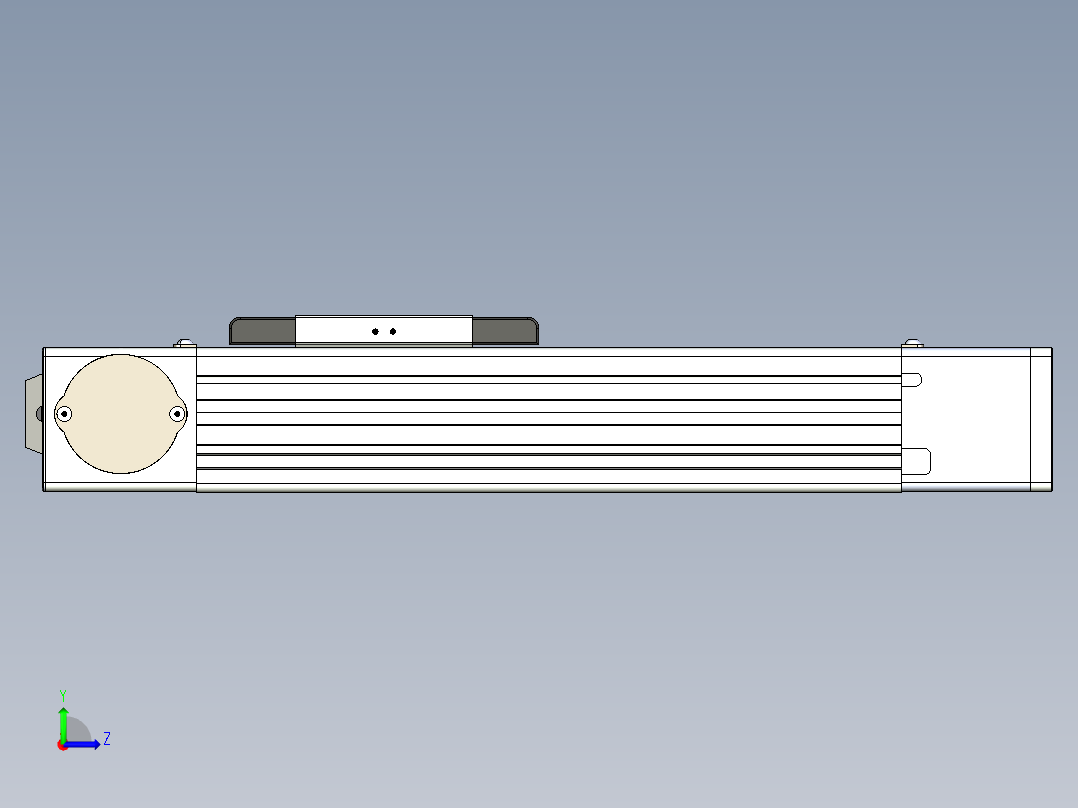 同步带滑台-欧规BC6-L120-S150-R-P40-D3左视图