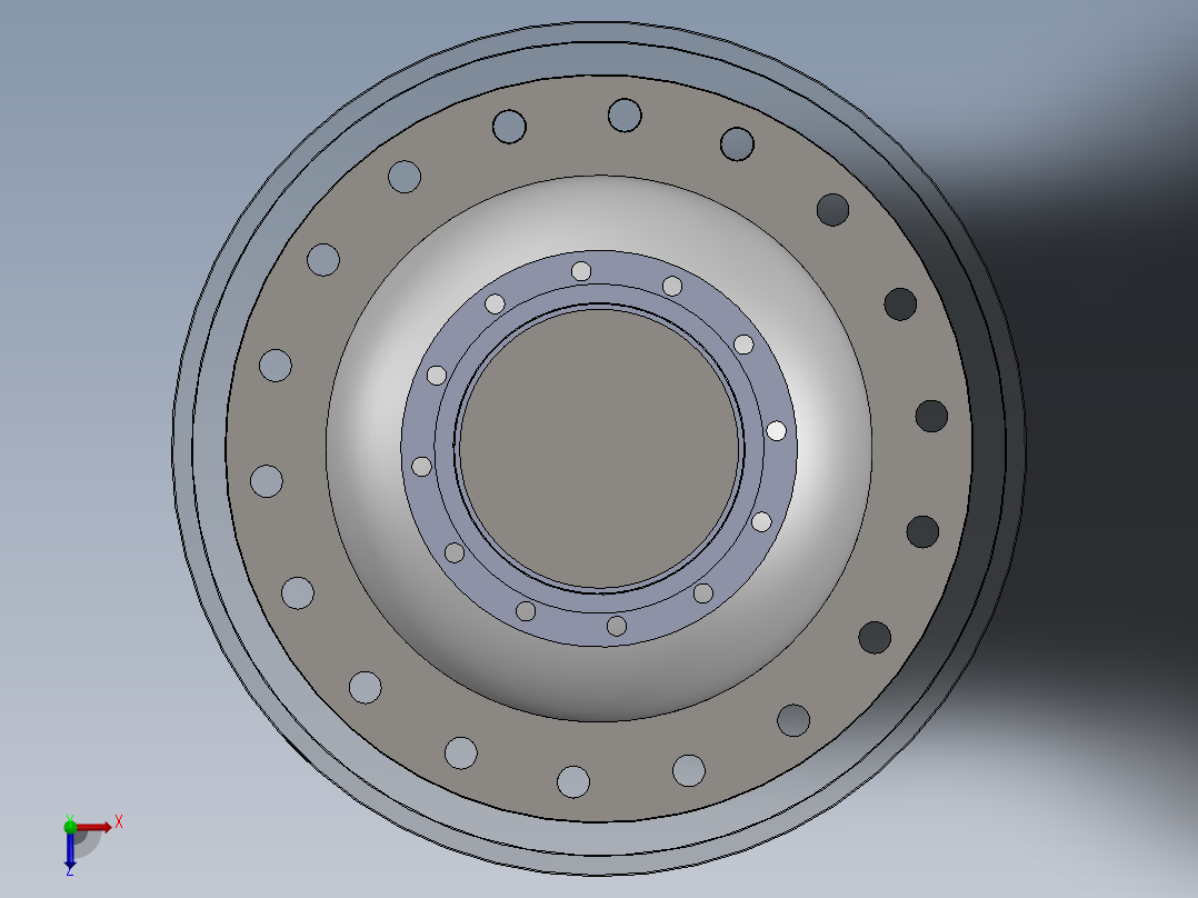 DN300呼吸阀俯视图