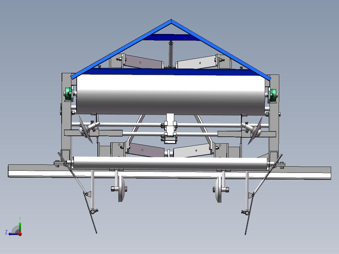 覆膜机模型右视图
