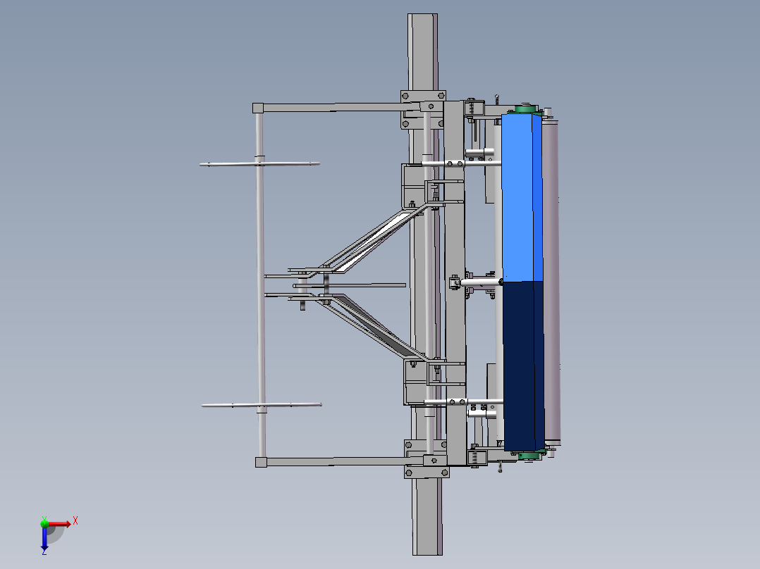 覆膜机模型俯视图