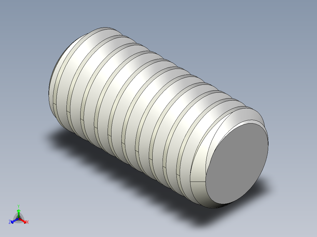 DIN 913-ISO 4026 固定螺钉-M4 L=8.STEP