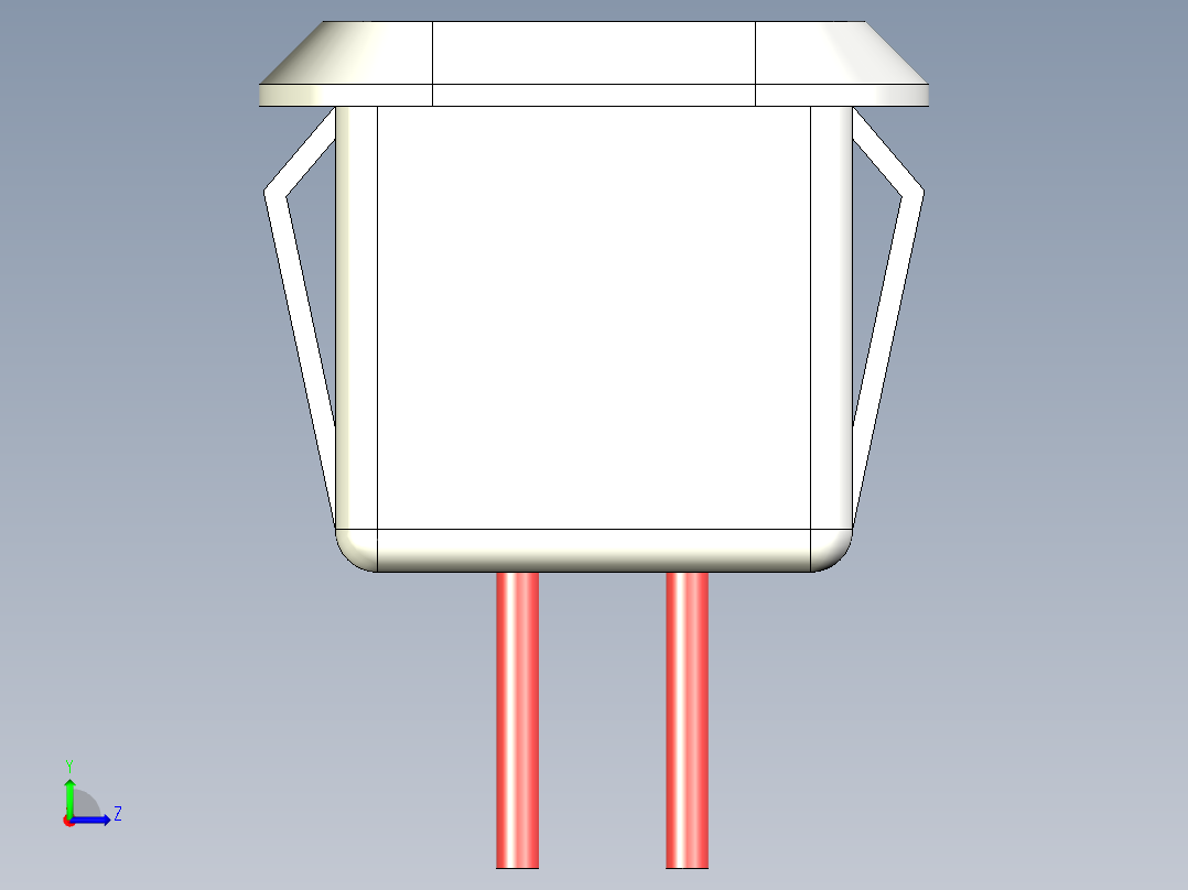 Type C 连接器插孔母 type c 插孔连接器左视图